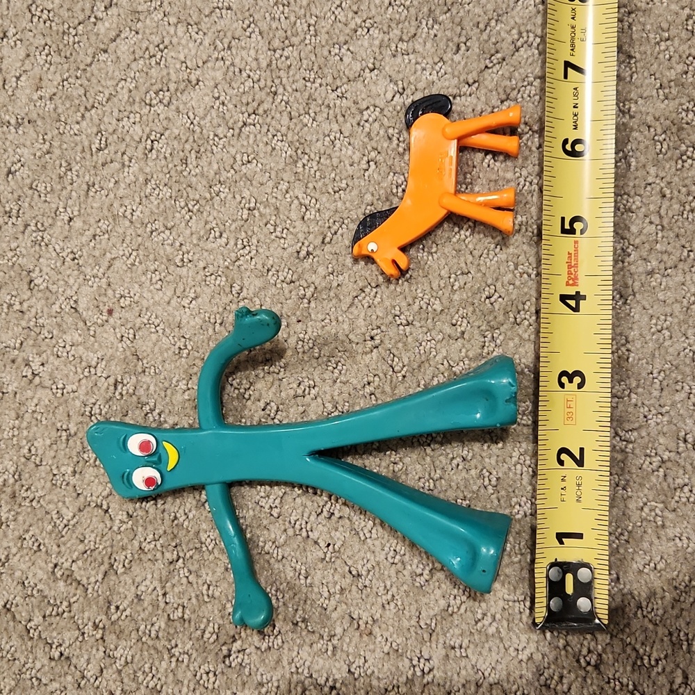Gumby & Pokey rubber toys.